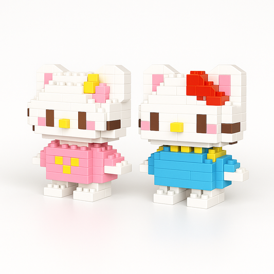 Mini Blocks Sevimli Çift Seti – Hello Kitty Modeli