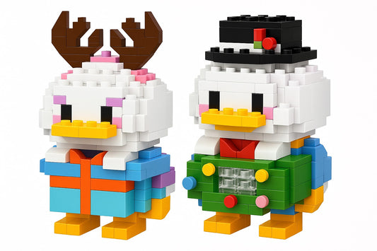 Mini Blocks Sevimli Çift Seti – Donald ve Daisy Dock Modeli