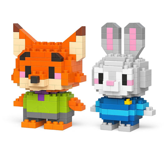 Mini Blocks Sevimli Çift Seti – Zootopia Modeli