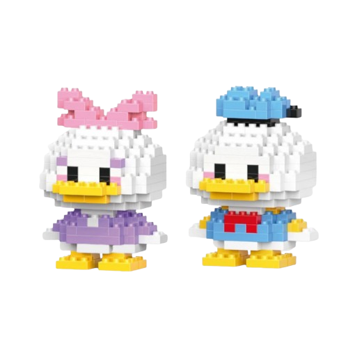Mini Blocks Sevimli Çift Seti – Donald ve Daisy Dock Modeli